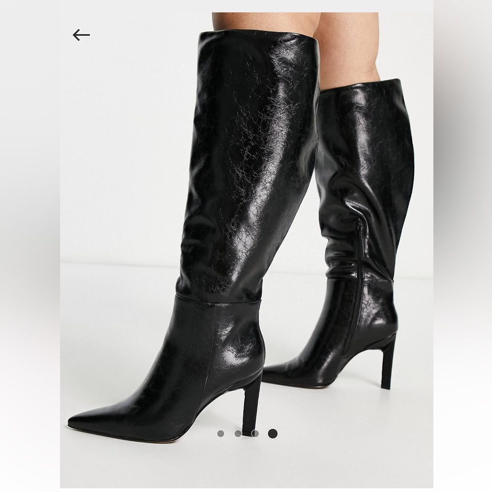 ASOS heeled black boots